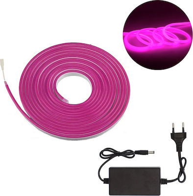 RZ-0027 Waterproof LED Strip Power Supply 12V with Pink Light Length 5m with Power Supply