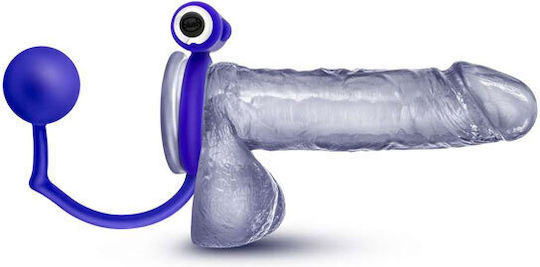 Blush Performance Penetrator Anal Ball & Vibrating Ring Blue