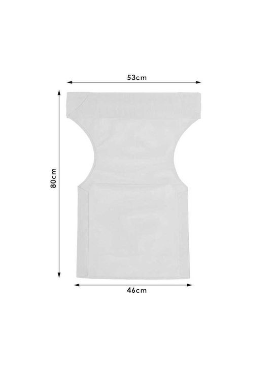 Klikareto Waterproof Director Chair Cover Fabric Taupe 46x80cm