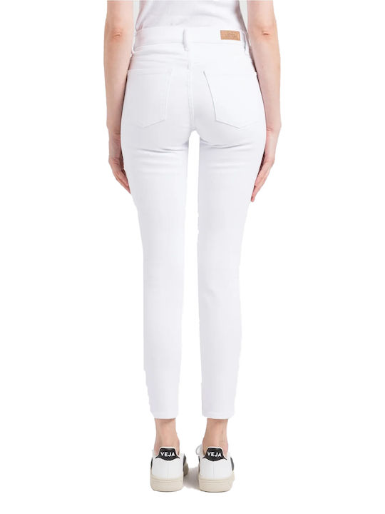 Ralph Lauren Γυναικείο Jean Παντελόνι σε Slim Εφαρμογή Λευκό