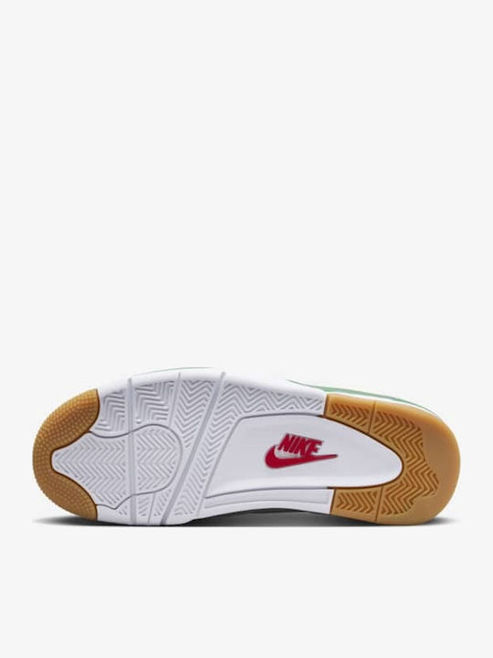 Air  4 Retro SB Herren Stiefel Sail / Pine Green / Neutral Grey / White