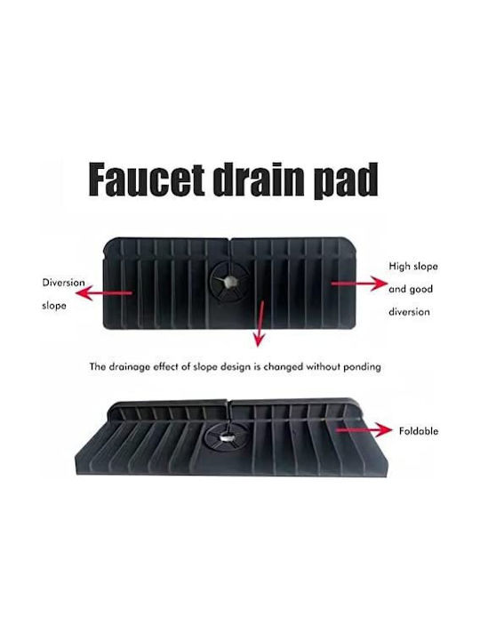 Organizator Pentru Chiuveta De Bucătărie Din Plastic Negru 37x13.7x1.8cm
