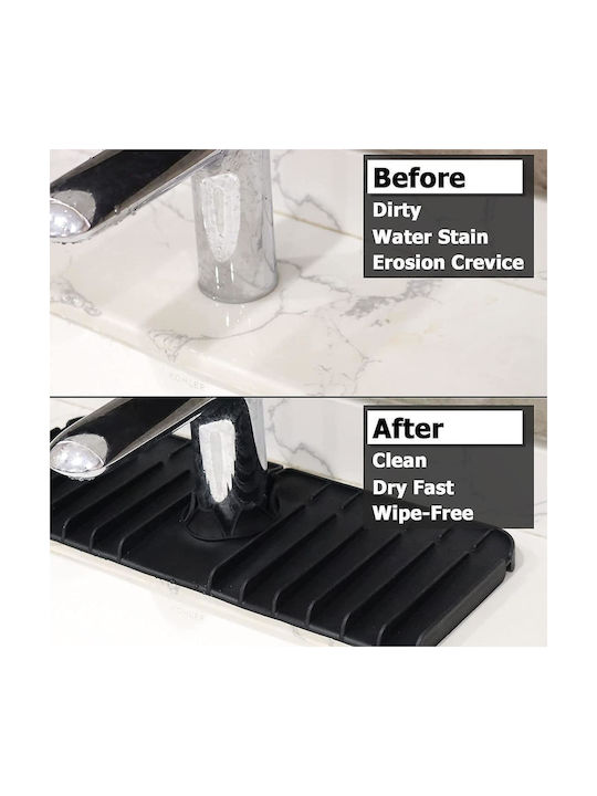 Organizator Pentru Chiuveta De Bucătărie Din Plastic Negru 37x13.7x1.8cm