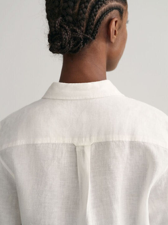 Women's Monochrome Long Sleeve Shirt White