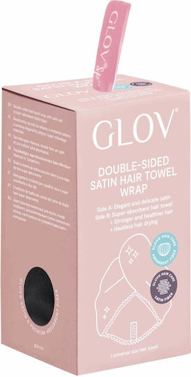 Glov Handtuch Friseurausrüstung Satin Schwarz
