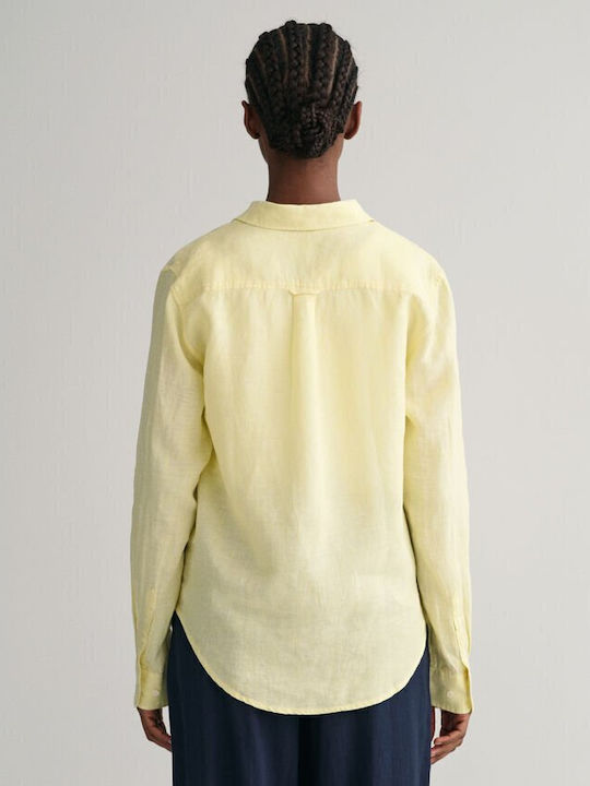 Gant Women's Monochrome Long Sleeve Shirt Yellow