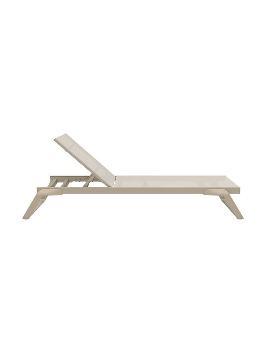 Ξαπλώστρα Αλουμινίου Tropic Taupe 210x72x31εκ.