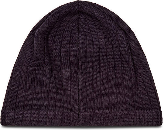 Männer Beanie Mit Rib Strick Schwarz Blau