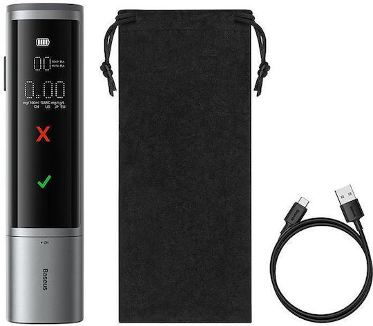 Baseus Safejourney Pro Digital Alcohol Tester Grey