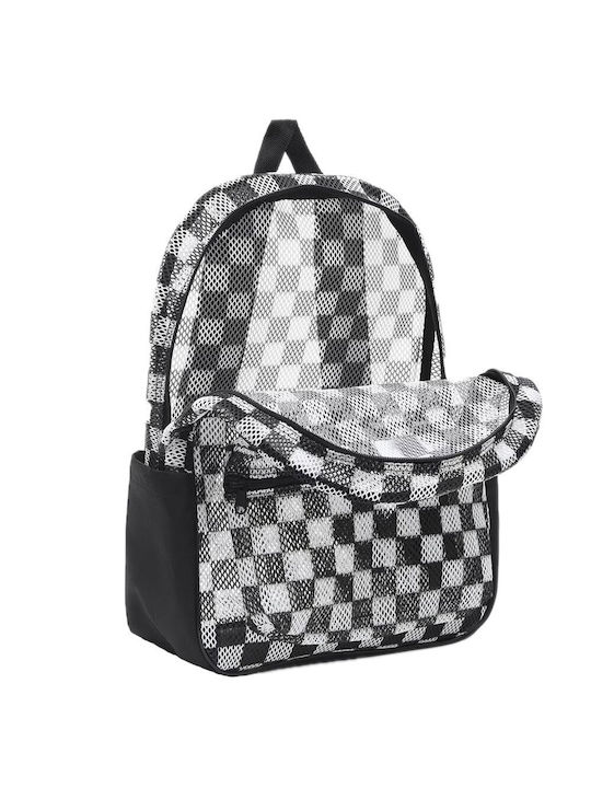 Vans Old Skool H2O School Backpack for Junior High-High School with Water Bottle Holder White/Black 22 Litres 32.4 x 12.1 x 20 cm
