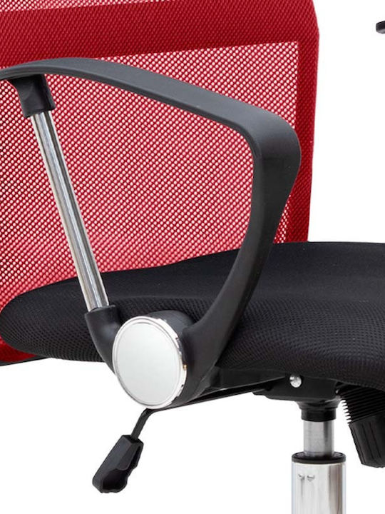 Marco Reclining Office Chair with Fixed Arms Red Megapap