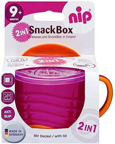 Nip Baby Food Bowl Children's Food Cup 2in1 Pink
