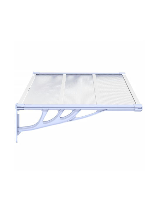 vidaXL Polycarbonat Kapuzinerdach Tür/Fenster P122xB90cm