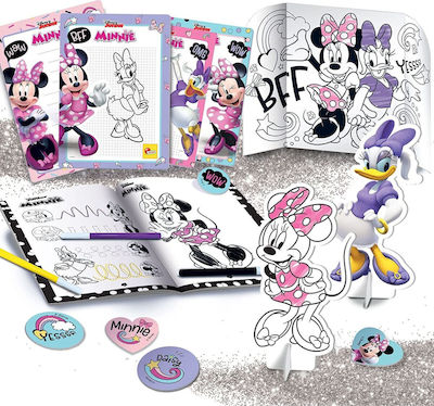 Lisciani Giochi Pictură Minnie Backpack Coloring & Drawing Kit pentru Copii 4++ Ani