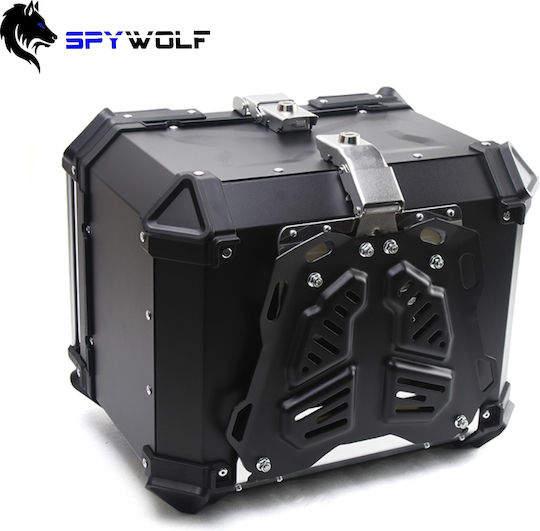 Spywolf SpyWolf Space-X Black Aluminium Motorcycle Top Case 45lt Black