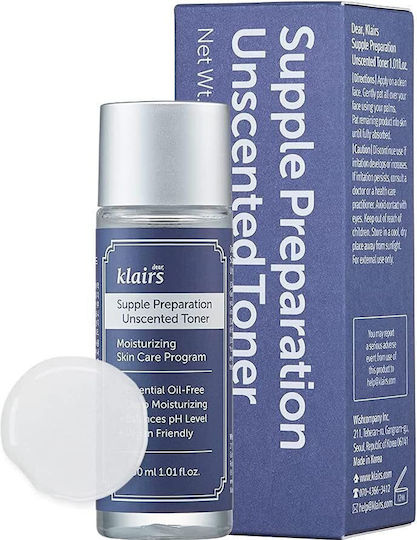 Dear, Klairs Supple Preparation Unscented Υγρό Τόνωσης Προσώπου 30ml
