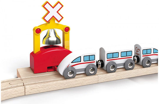 Hape Automatic Railway Bells Signal Path Αξεσουάρ Σιδηρόδρομου από Ξύλο για 3+ Ετών