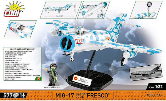 Cobi Τουβλάκια Vietnam War MIG17 Nato Code Fresco για 7+ Ετών 577τμχ