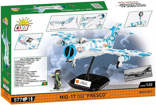 Cobi Τουβλάκια Vietnam War MIG17 Nato Code Fresco για 7+ Ετών 577τμχ
