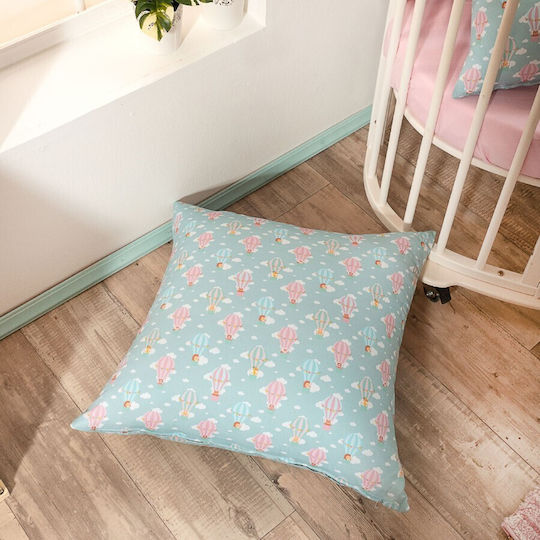 Teoran Kids Decorative Pillow Balloon Light Blue 45x45cm