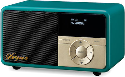 Sangean DDR-7X Tabletop Radio Rechargeable DAB+ with Bluetooth Green