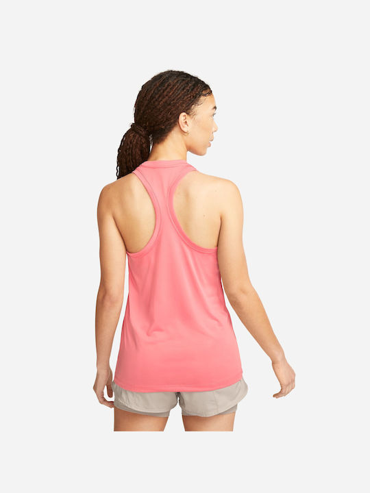 Nike Damen Sportlich Bluse Ärmellos Coral Chalk/White