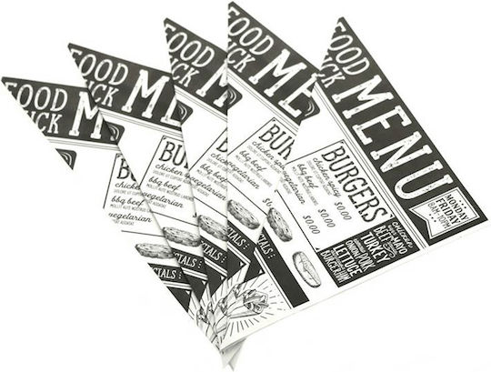 Paper Food Packaging Cone 5pcs L17.5xW24cm