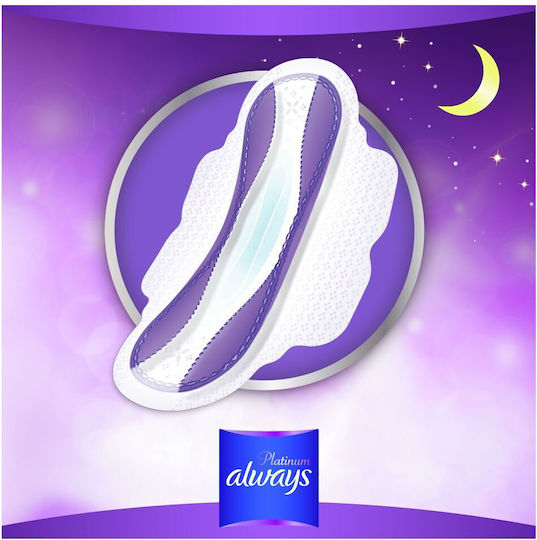 Always Platinum Ultra Normal Plus Hygienepads mit Flügeln für Normaler Fluss 4 Tropfen Größe 1 in Doppelpack 2x4Stk