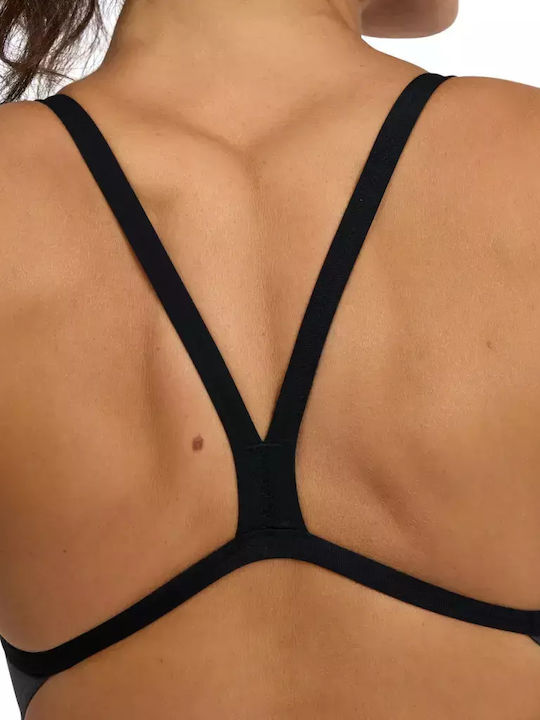 Team Challenge Solid Athletic One-Piece Swimsuit Anthracite