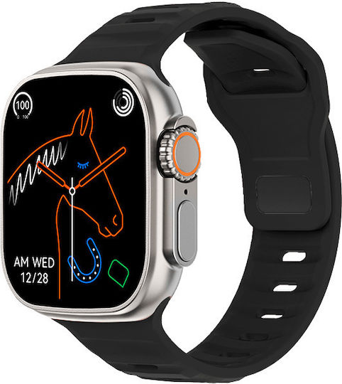 DAS.4 SU08 Smartwatch with Heart Rate Monitor (Black / Silver)