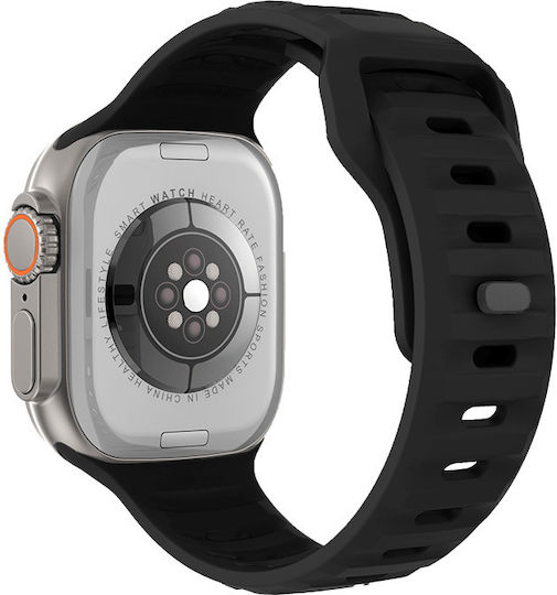 DAS.4 SU08 Smartwatch with Heart Rate Monitor (Black / Silver)