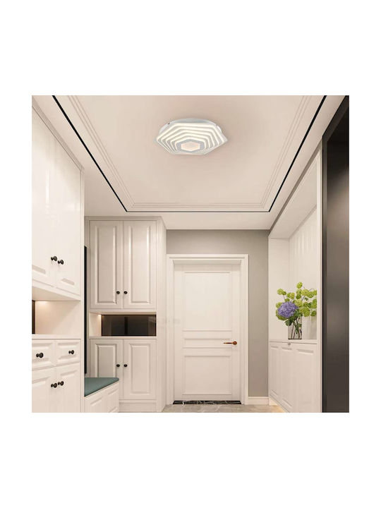 Atman Hervas Ceiling Mount Light 50cm Gray with Integrated LED and Remote Control