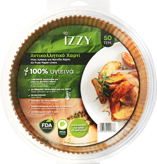 Izzy Non-stick Papers for Air Fryer 20x20cm 50pcs