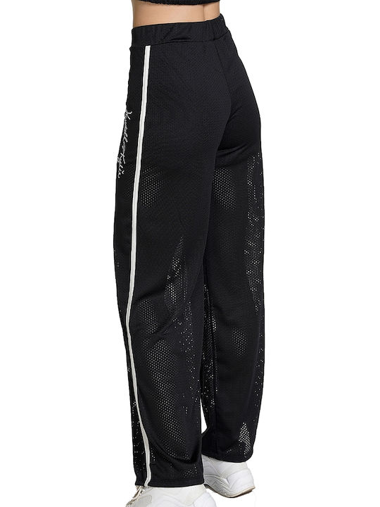 Kendall + Kylie Women's Flared Sweatpants Black