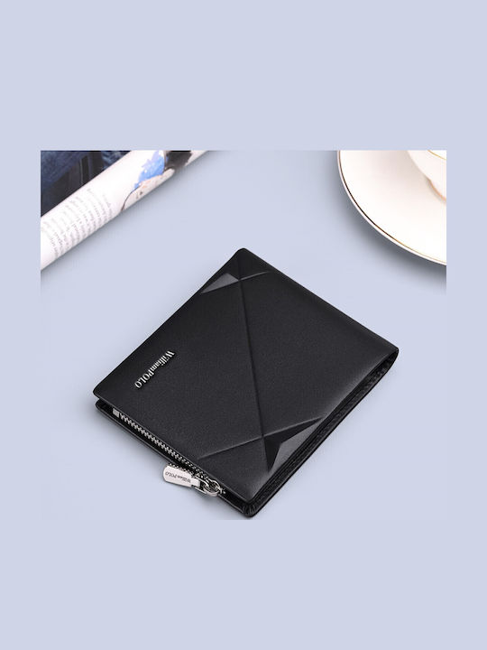 Leather Men's Wallet Cards Black