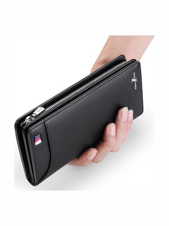 Leather Men's Wallet Cards Black