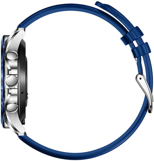 DAS.4 SQ22 Smartwatch με Παλμογράφο (Μπλε)