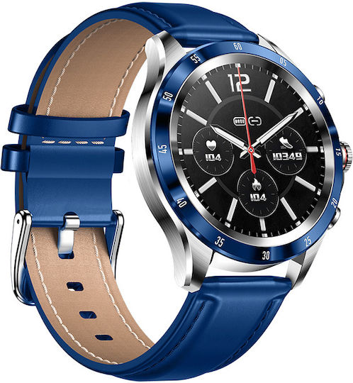 DAS.4 SQ22 Smartwatch με Παλμογράφο (Μπλε)