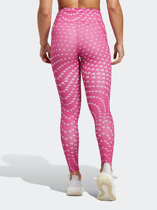 Adidas Women's Cropped Running Legging Pink