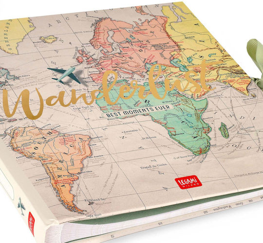 Legami Milano Album Best Moments Ever - Travel 20 Pages for 80 Photos Dimensions 10x15cm Multicolour 23x23.5cm
