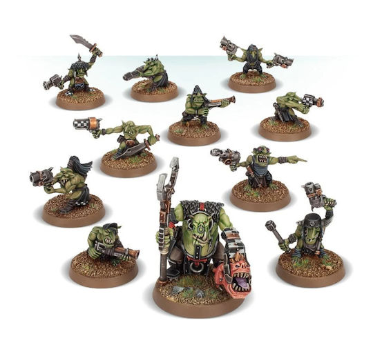 Games Workshop Warhammer 40.000 Orks Runtherd and Gretchin Figure
