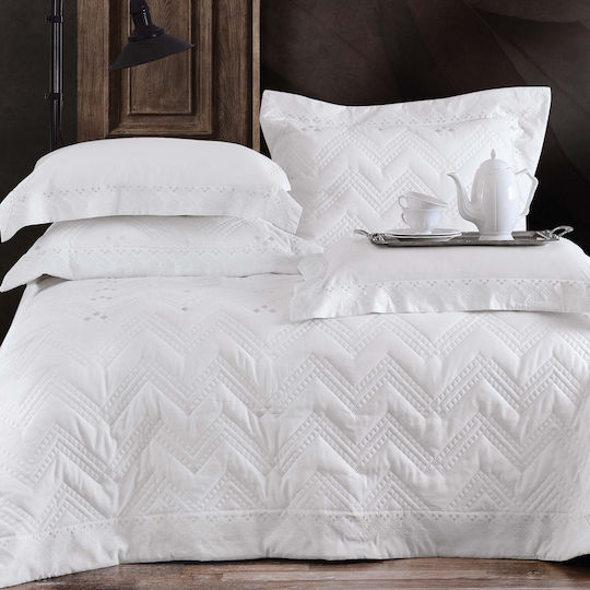Rythmos Lizzie Булчински комплект 7бр White 235x250см