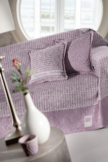 Guy Laroche Parfait Ριχτάρι Πολυθρόνας Δύο 'Οψεων Chenille 150x180εκ. Lilac