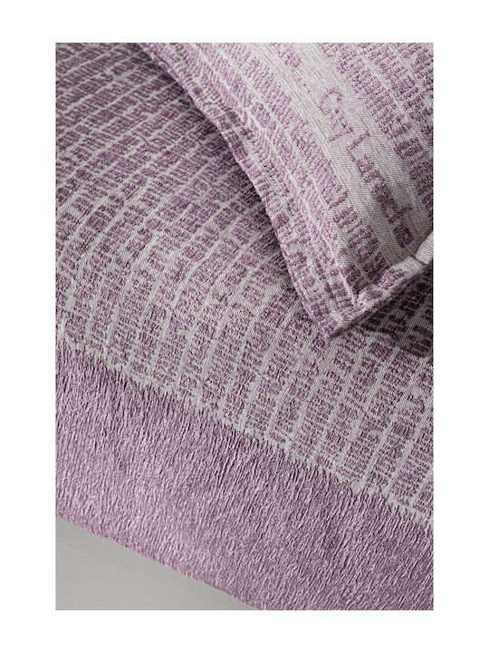 Guy Laroche Parfait Ριχτάρι Πολυθρόνας Δύο 'Οψεων Chenille 150x180εκ. Lilac 1133030123072