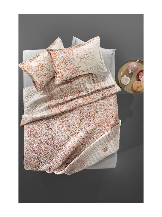 Guy Laroche Rustique Κουβερλί Υπέρδιπλο Microfiber Coral 220x240cm