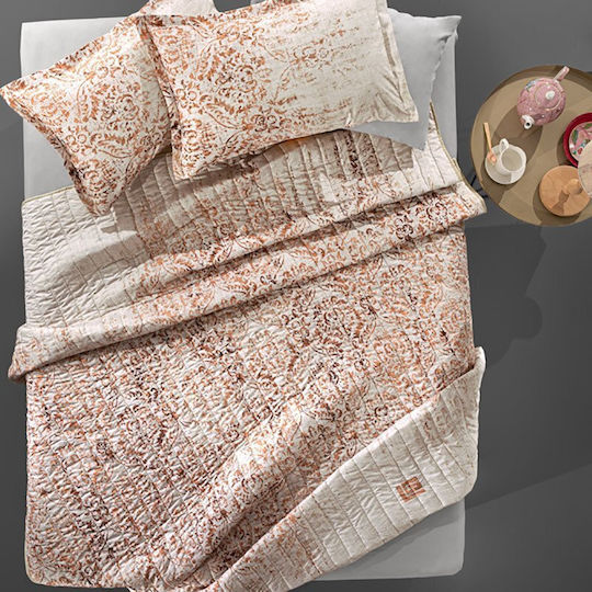 Guy Laroche Rustique Κουβερλί Υπέρδιπλο Microfiber Coral 220x240cm
