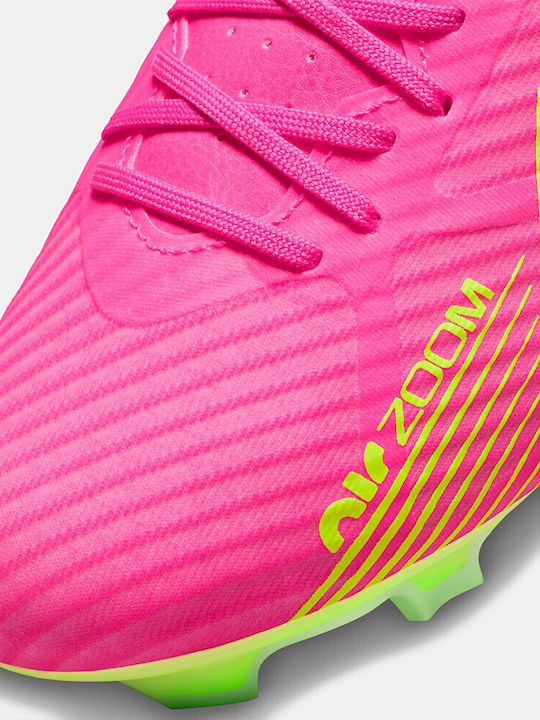 Nike Mercurial Zoom Vapor 15 Academy Low Football Shoes FG/MG with Cleats Pink Blast / Volt / Gridiron