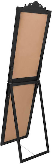 vidaXL Καθρέπτης Δαπέδου 351531 Black 50x6.5x200cm
