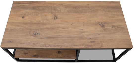 Rechteckiger Zentral-Kaffeetisch Kane Holz Pine Oak M106xL50xH42cm
