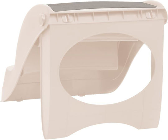 vidaXL Car Steps for Dog 50x38x38cm Cream Beige